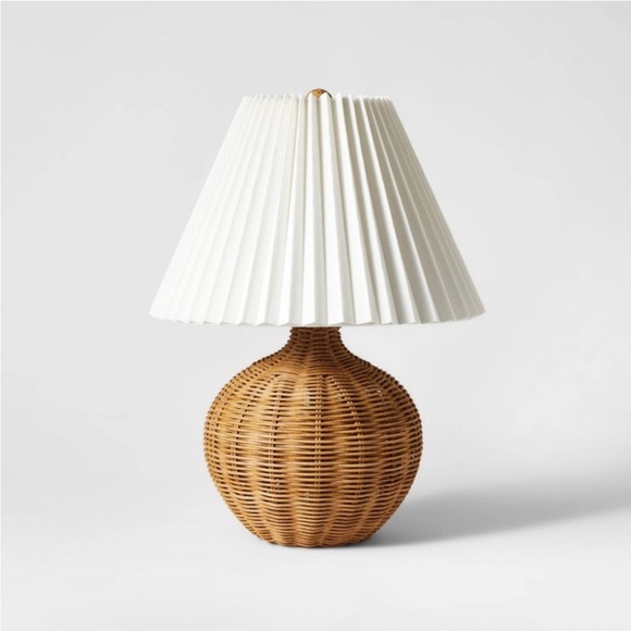 Studio McGee Other - Natural Wicker Table Lamp Brown - Threshold designed with Studio McGee